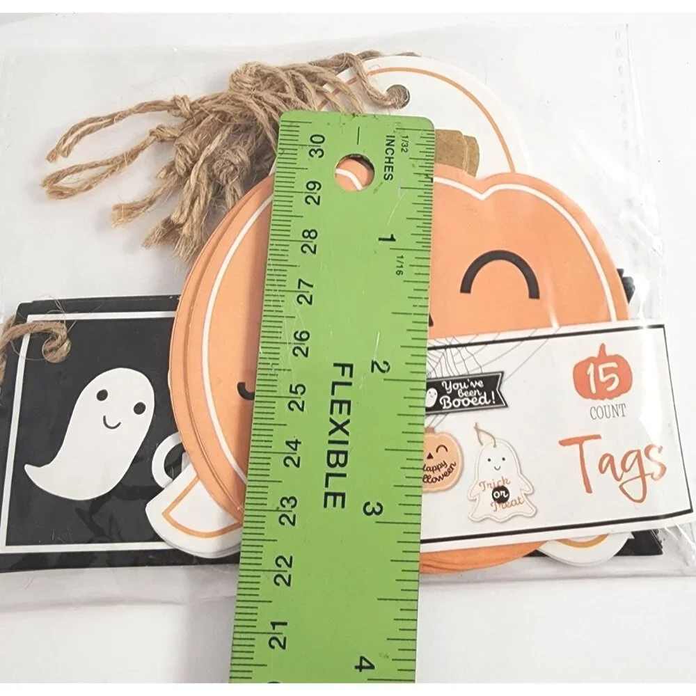 NIP Horizon Group USA Halloween Gift Name Label Tags Holiday Pumpkin Ghost Cute